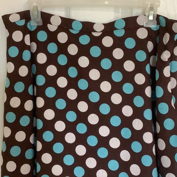 unknown Dresses & Skirts - ❤️UC A-line skirt, brown w/ white & turns circles